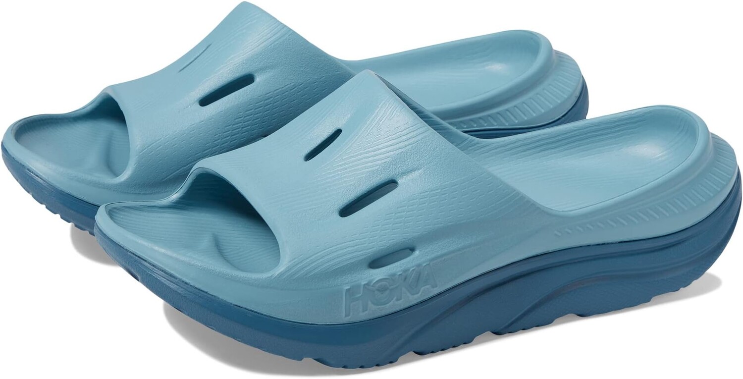 

Сандалии Ora Recovery Slide 3 Hoka, цвет Stone Blue/Bluesteel