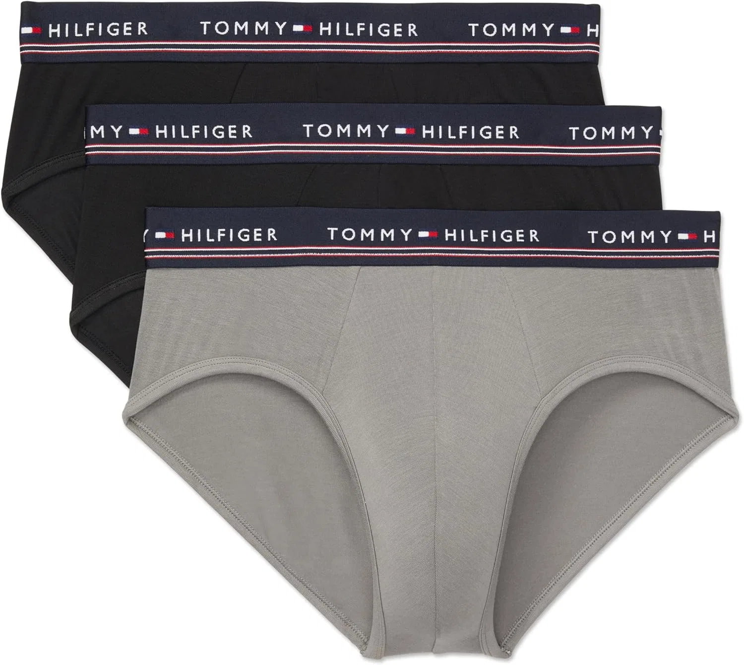 Трусы брифы Tommy Hilfiger, цвет Pewter Grey, Black