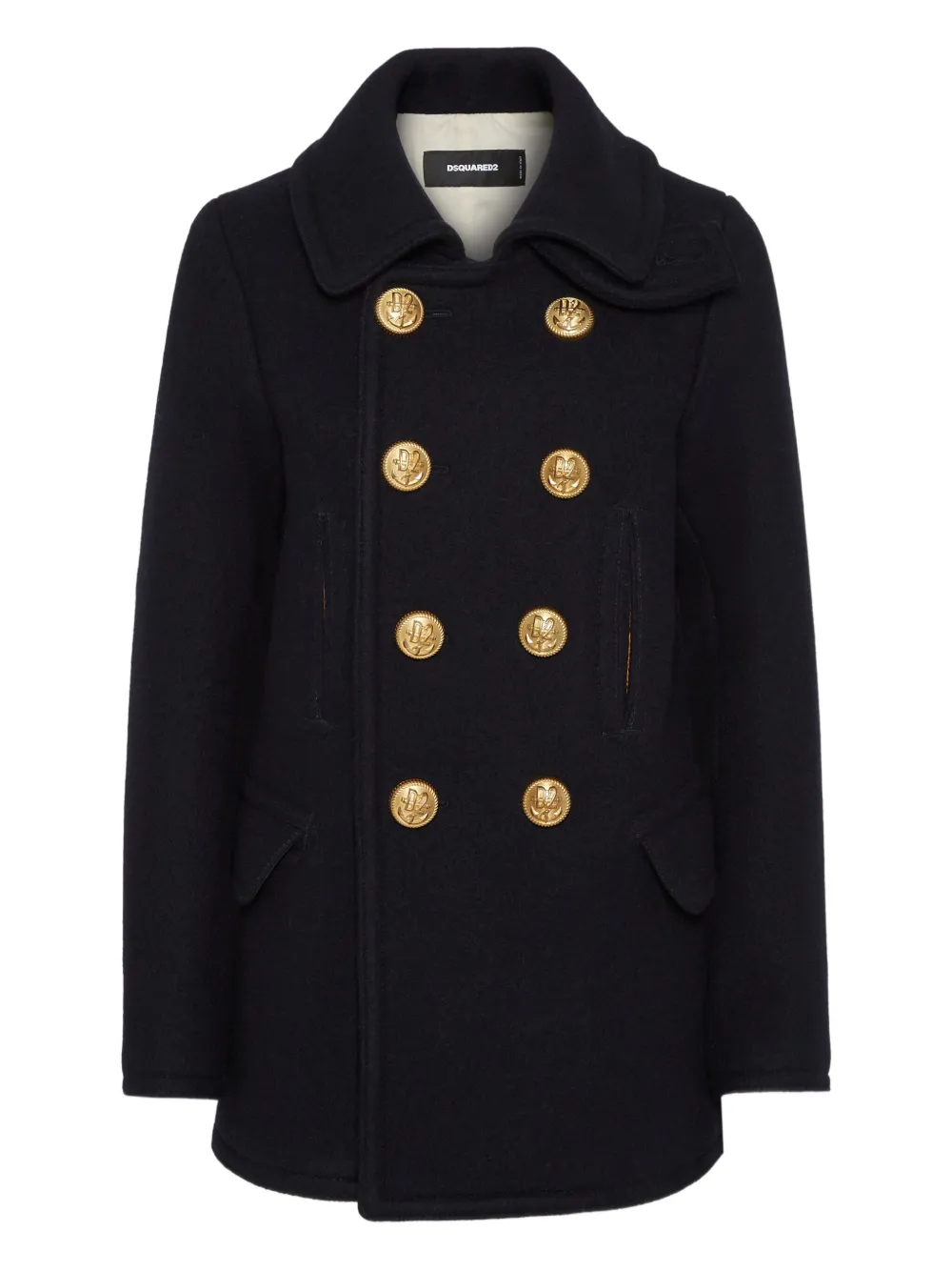

Двубортное пальто DSQUARED2, черный