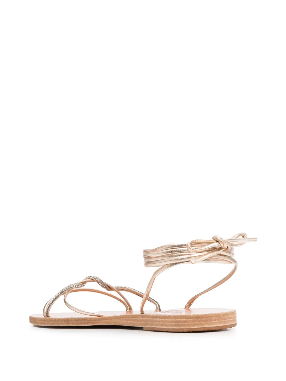 Сандалии Treli с кристаллами Ancient Greek Sandals, золотой — фото 3