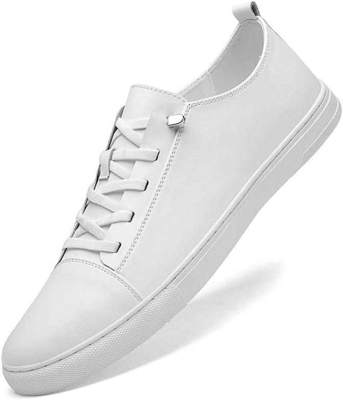 

Мужские модные белые кроссовки из натуральной кожи, легкие, дышащие и противоскользящие кроссовки Meixi Mobile