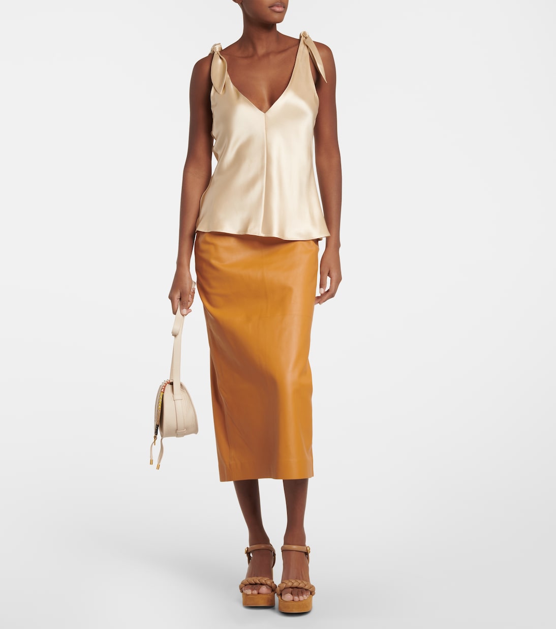 Босоножки на платформе из кожи и замши Gianvito Rossi, Dune+Dune — фото 2