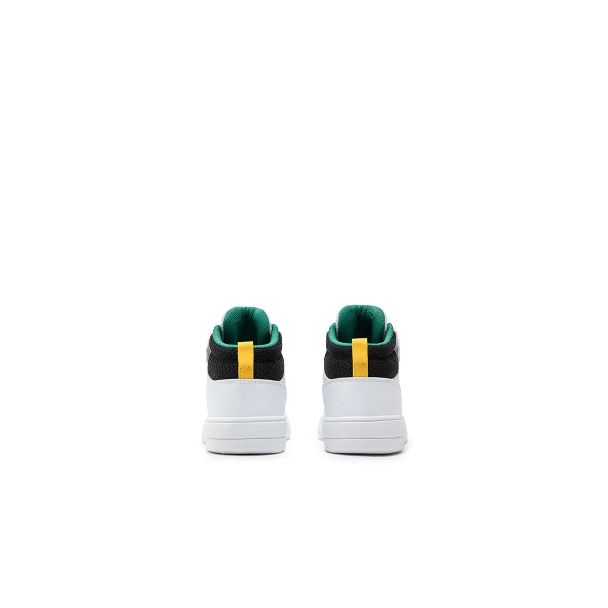 XTEP Детские скейтерские кроссовки mid-top из искусственной кожи бело-зеленые — фото 4