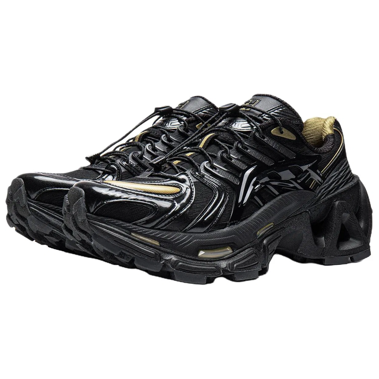 Кроссовки повседневные Li-Ning Furious Rider ACE 3.0 черно-золотые — фото 4