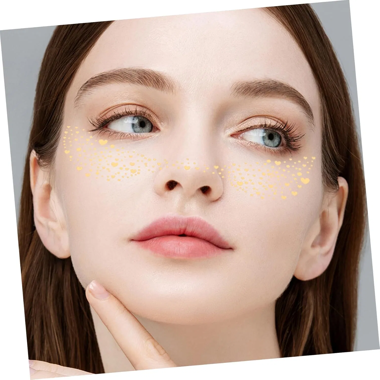 Патчи для лица с блестками Popetpop золотистые 6 шт — фото 4