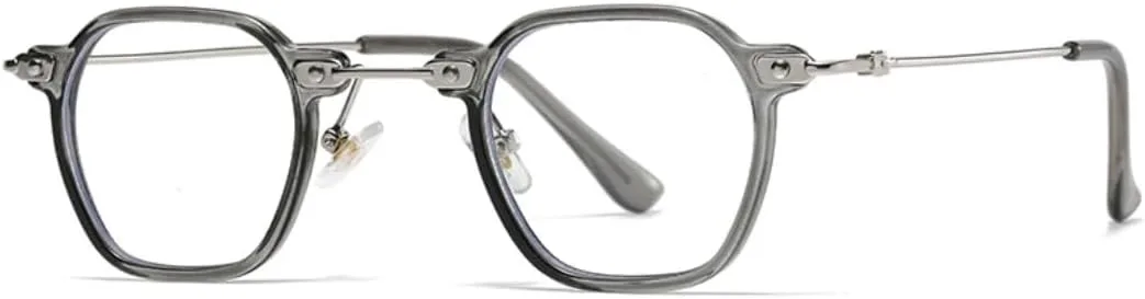 

Популярные модные маленькие женские солнцезащитные очки в стиле ретро с заклепками, мужские солнцезащитные очки с прозрачными градиентными линзами SZVVBKK, Grey Clear