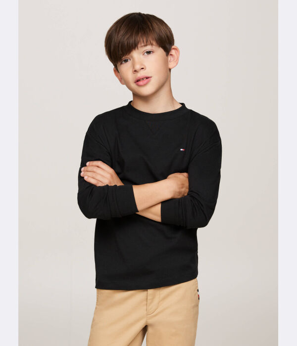 

Лонгслив Tommy Hilfiger Regular Fit, черный