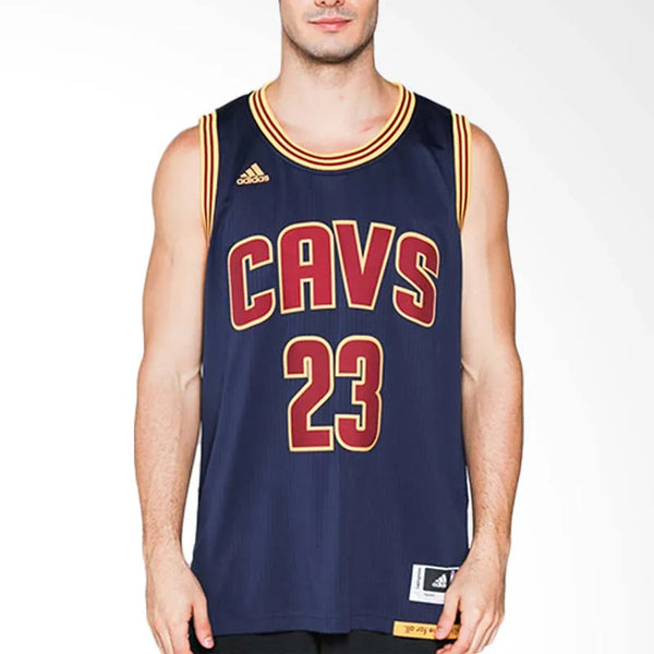 Спортивная футболка nba cleveland cavaliers swingman jersey - james Adidas, синий — фото 4