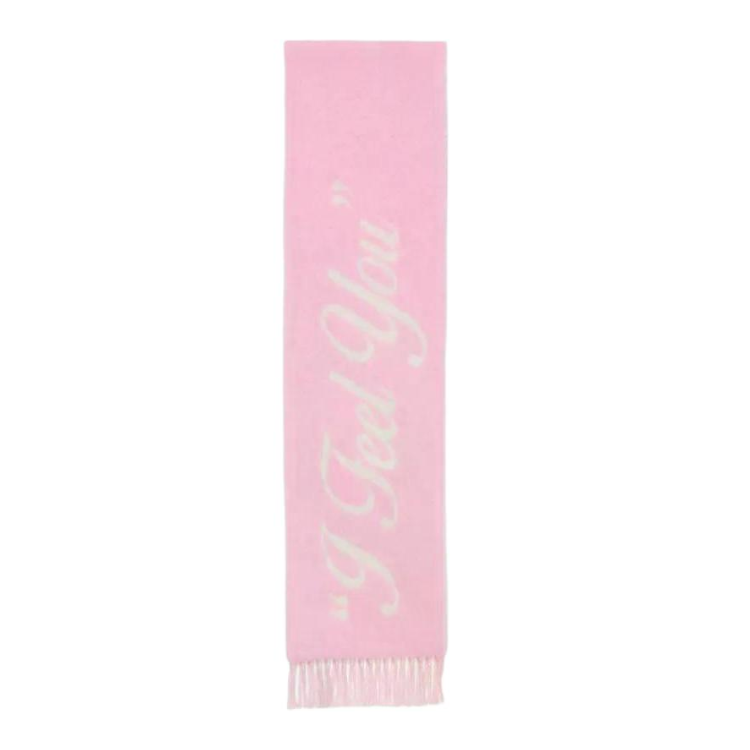Acne Studios Шарф из шерсти, нейлона и альпаки для женщин, розовый