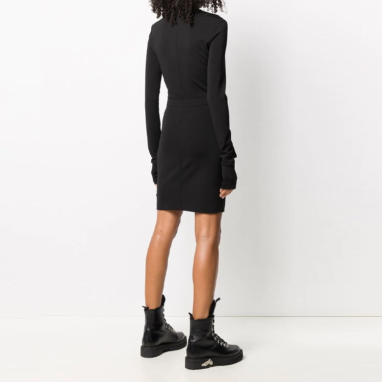 Футболка с длинными рукавами женская черная OFF-WHITE — фото 4