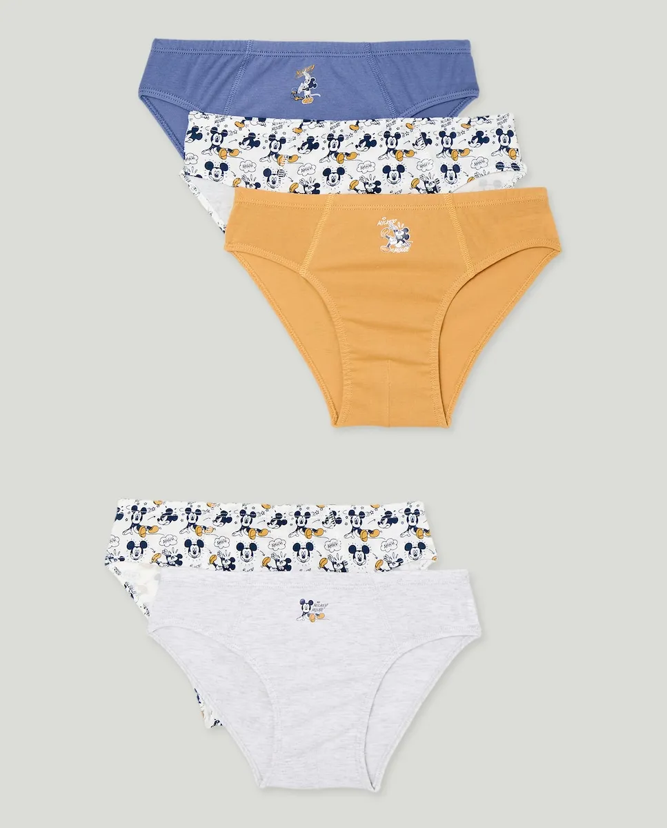 

Комплект из 3 детских трусов с Микки Cotton Juice, мультиколор