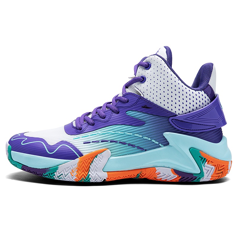 

Баскетбольные кроссовки Shock Absorbers Mid Top для детей и подростков Kuding, фиолетовый