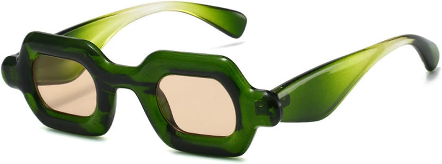 

Willochra Толстые надувные солнцезащитные очки конфетных цветов для женщин и мужчин, модные панк-очки в стиле Y2K, забавные эстетичные очки с защитой от УФ-излучения UV400, C4