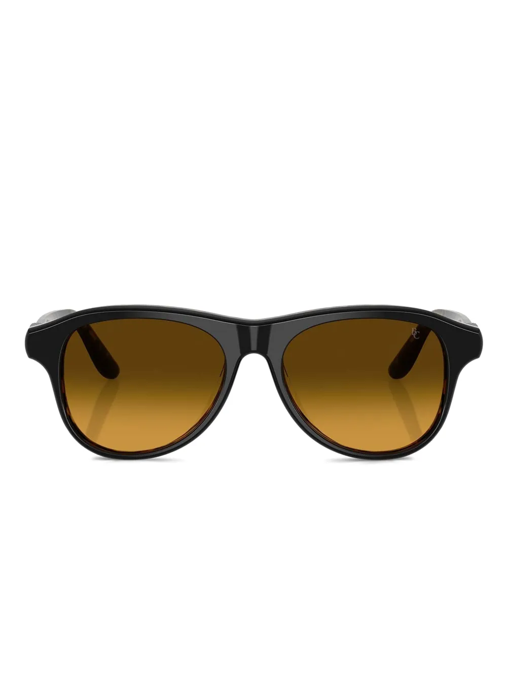 

Солнцезащитные очки в оправе черепаховой расцветки Brunello Cucinelli, черный