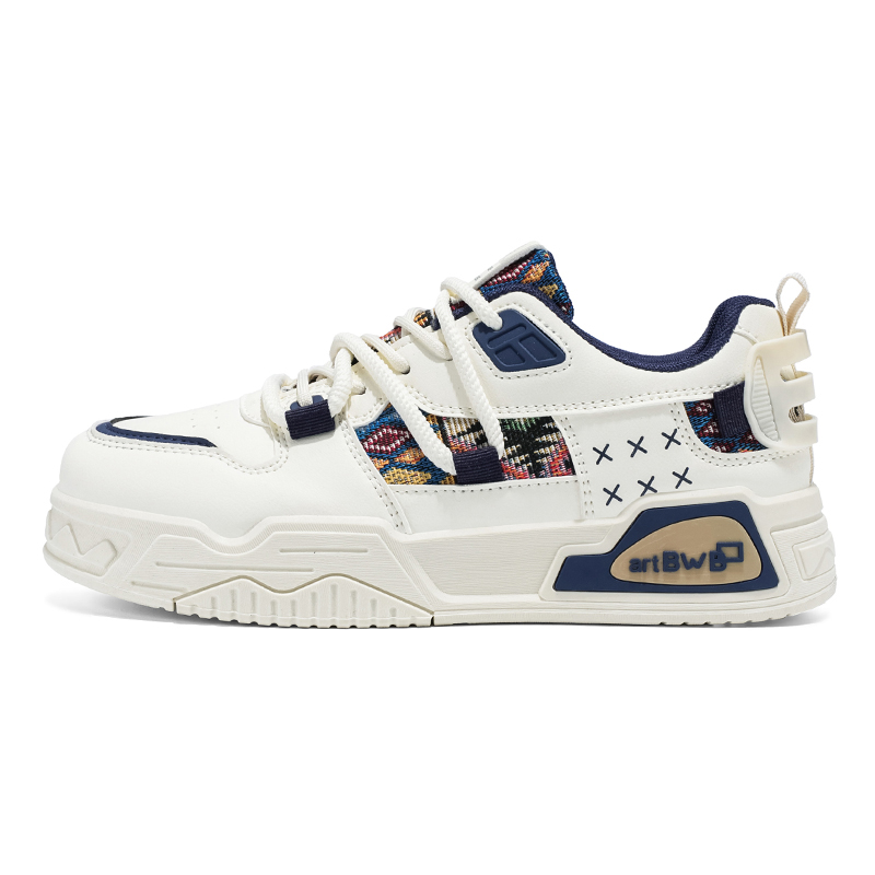 

Мужские низкие кроссовки для скейтбординга с амортизацией, износостойкие, дышащие, увеличивающие рост Wooden Rabbit, Blue