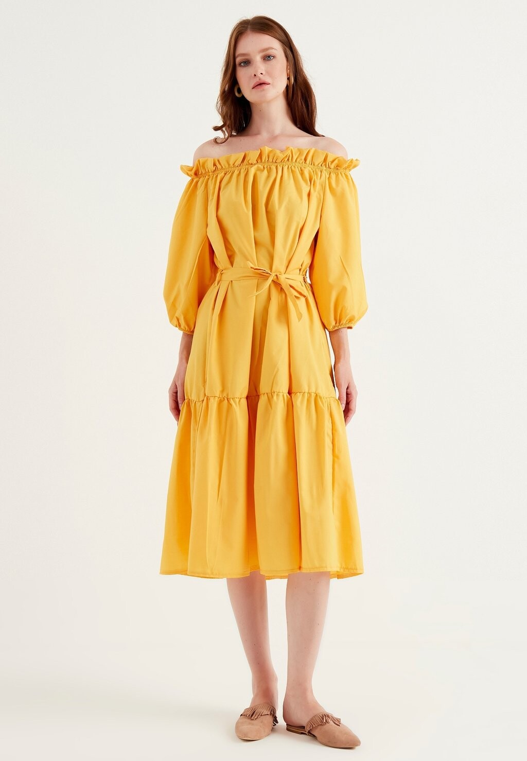 

Дневное платье BALLOON SLEEVE Herita, цвет yellow