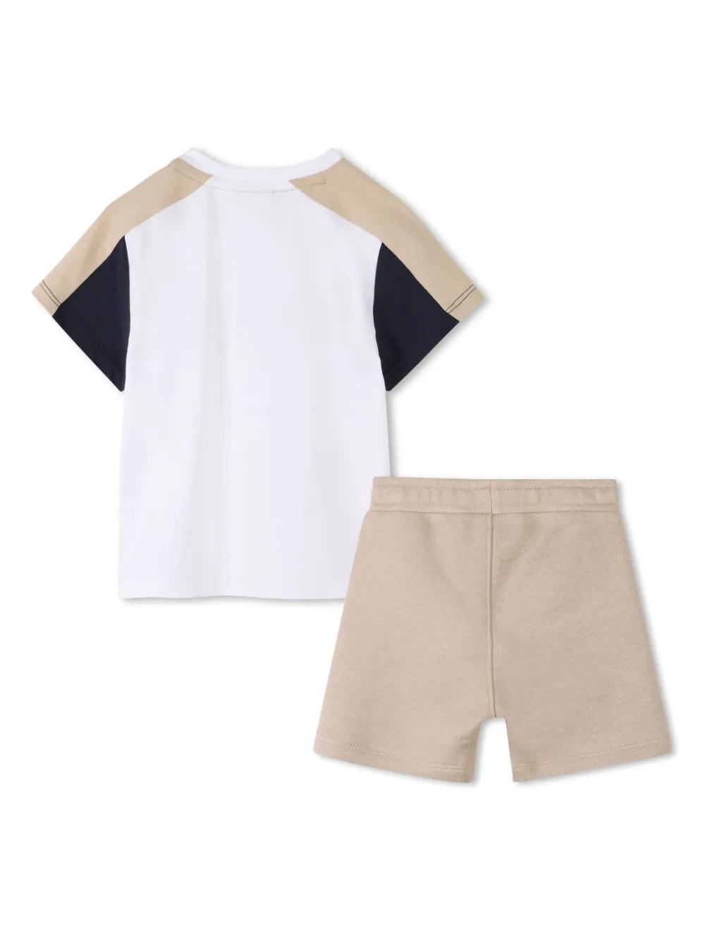 Комплект из футболки и шортов с логотипом BOSS Kidswear, белый — фото 2