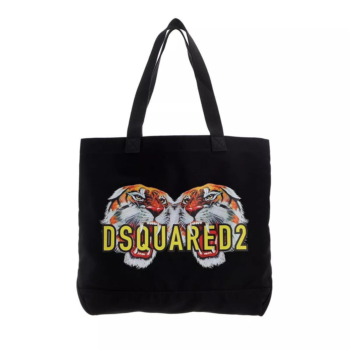 

Сумка для покупок с логотипом Dsquared2, черный