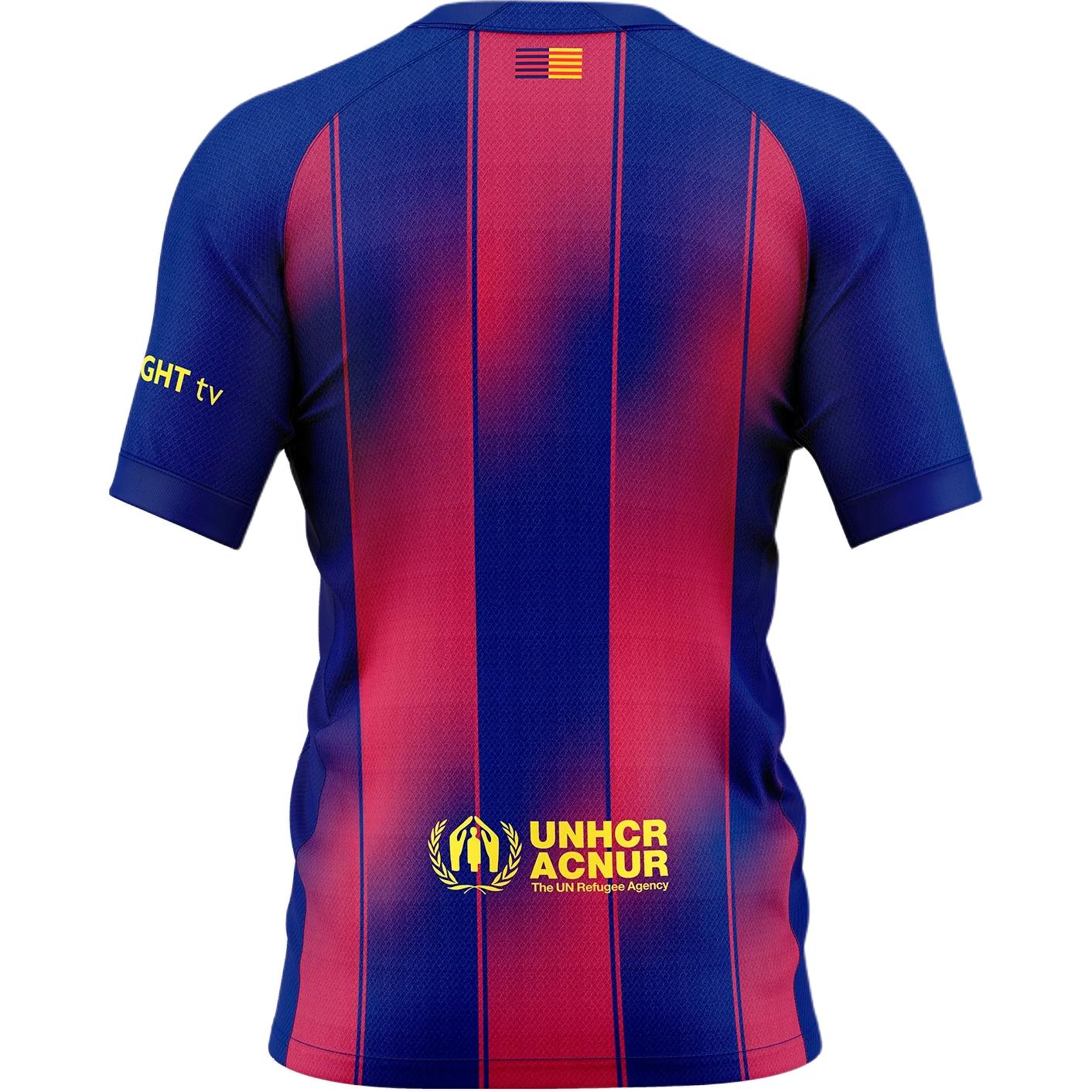 Футболка Barcelona 2025/26 Stadium Home мужская Dri FIT реплика с длинными рукавами Nike, синий/красный — фото 3