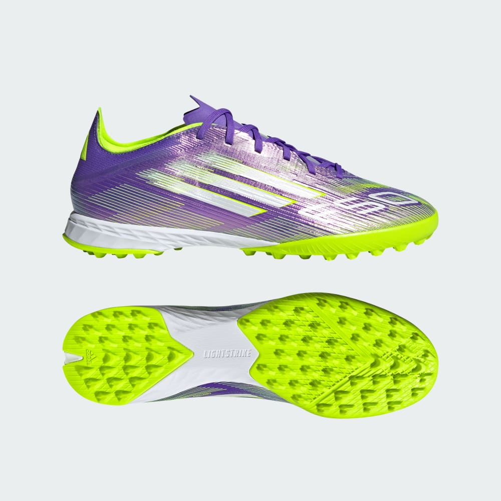 

Бутсы Adidas F50 Pro Turf Cleats, цвет Purple Rush/Cloud White/Lucid Lemon
