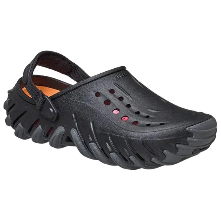 Сабо-клоги Echo Twilight Bobo Tanks Crocs черные — фото 3