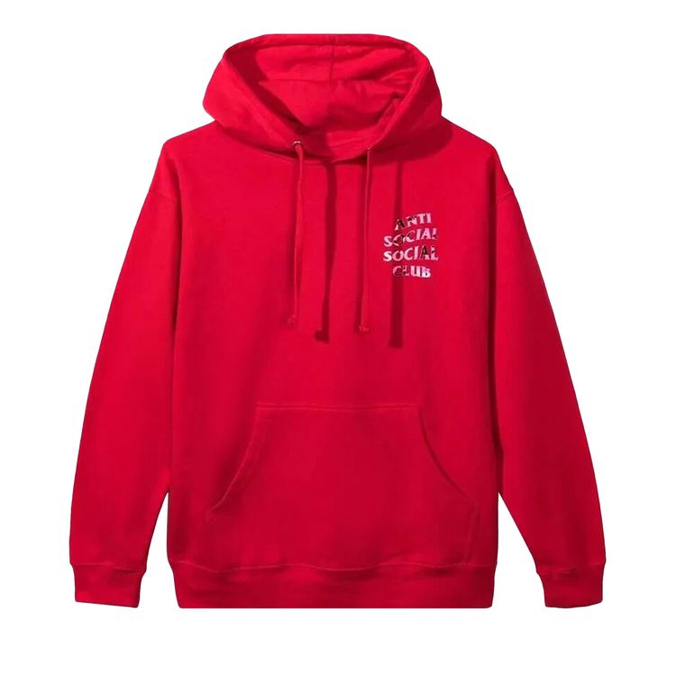 

Худи Anti Social Social Club Beverly Hooded Hoodie Red, красный