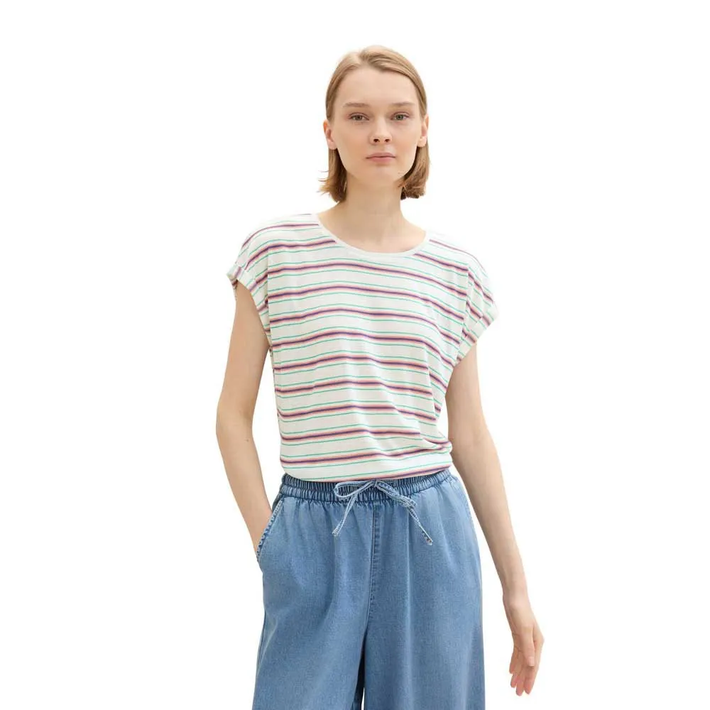 

Футболка Tom Tailor Crispy Stripe, разноцветный