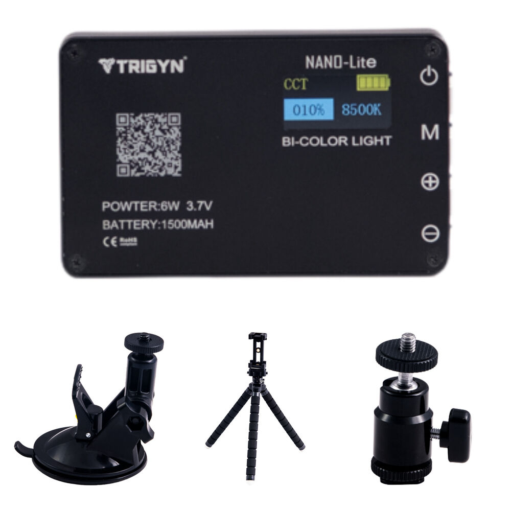 

Комплект для смартфона с карманным двухцветным светодиодным фонариком TRIGYN NANO-Lite
