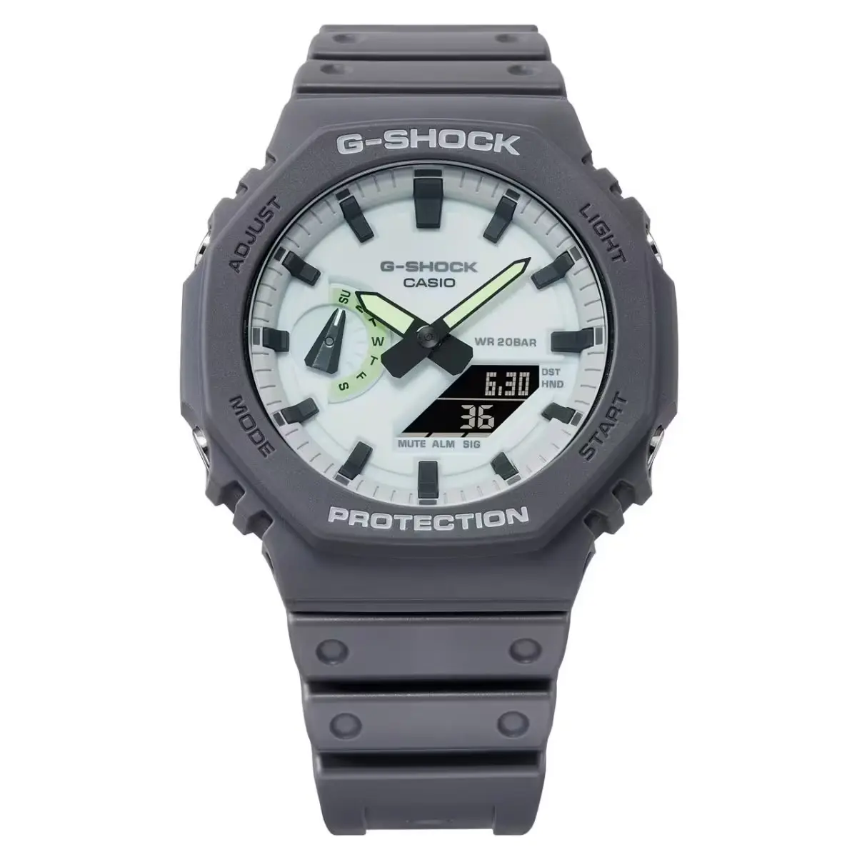 

G-SHOCK Часы G SHOCK 2100 Series Quartz Movement Resin Strap Watch 48.5*45.4mm Unisex White Dial, White Dial