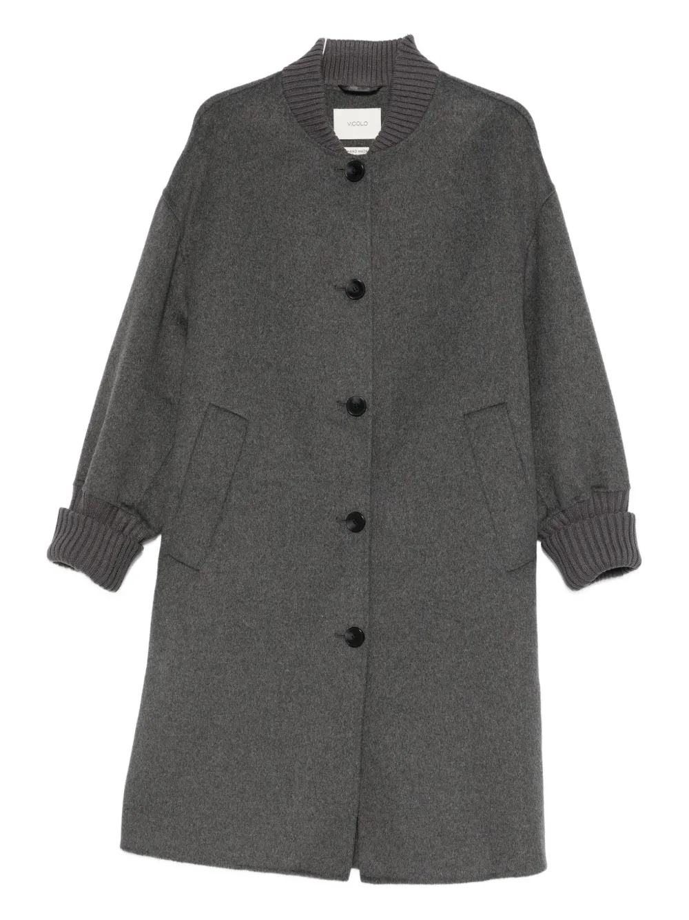 

Пальто с обработкой под щётку Vicolo, серый
