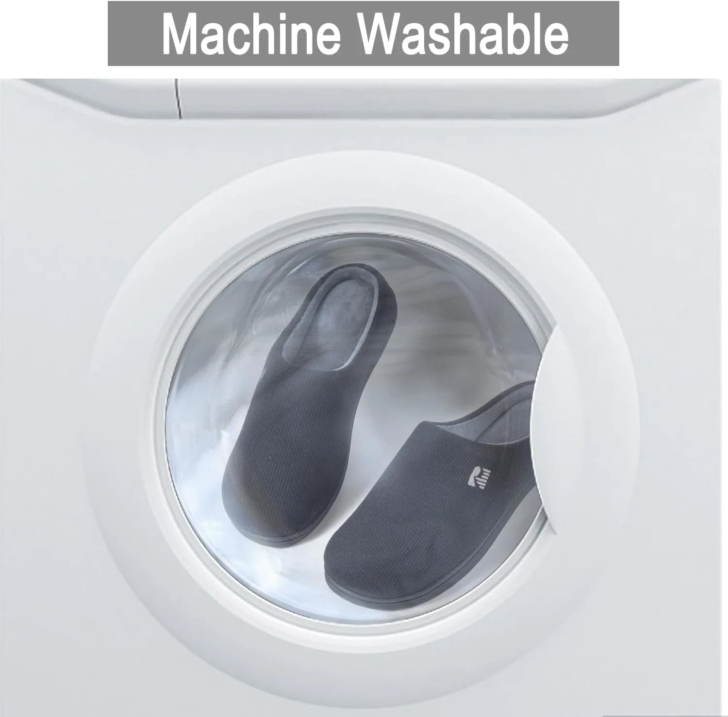 

Мужские оригинальные двухцветные тапочки RockDove с ультрамягкой мемори-пеной, черный/серый