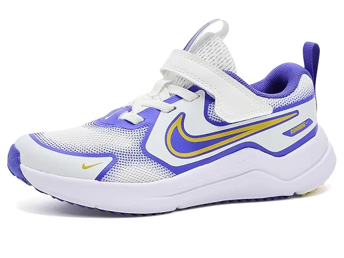 Кроссовки Cosmic Runner Swoosh Nike Kids, Summit White/Bright Citron — фото 2