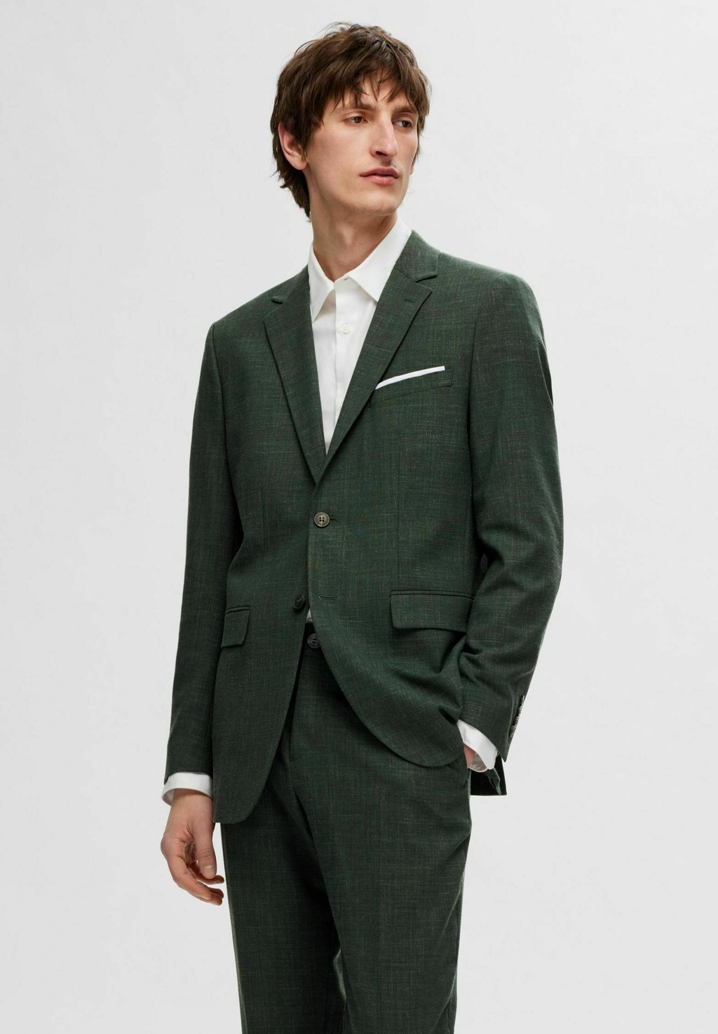 

Пиджак SLH Selected Homme, темно-зеленый