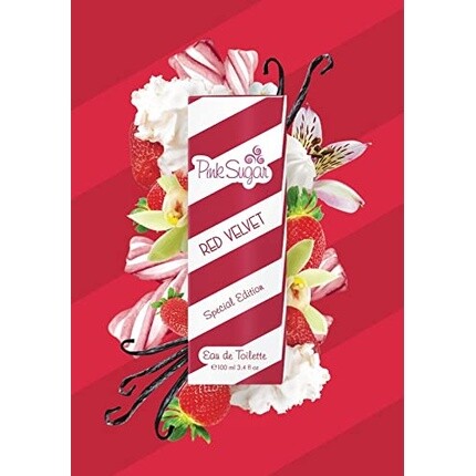 Pink Sugar Red Velvet Праздничный подарочный набор для женщин 3,4 жидких унций туалетной воды-спрея — фото 3