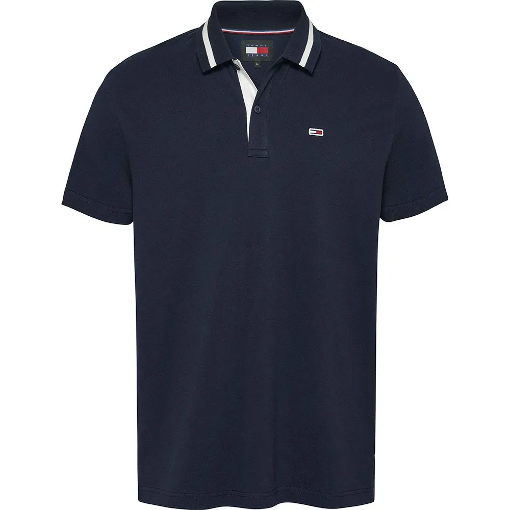 

Поло Tommy Jeans Neck Branded Ext, синий