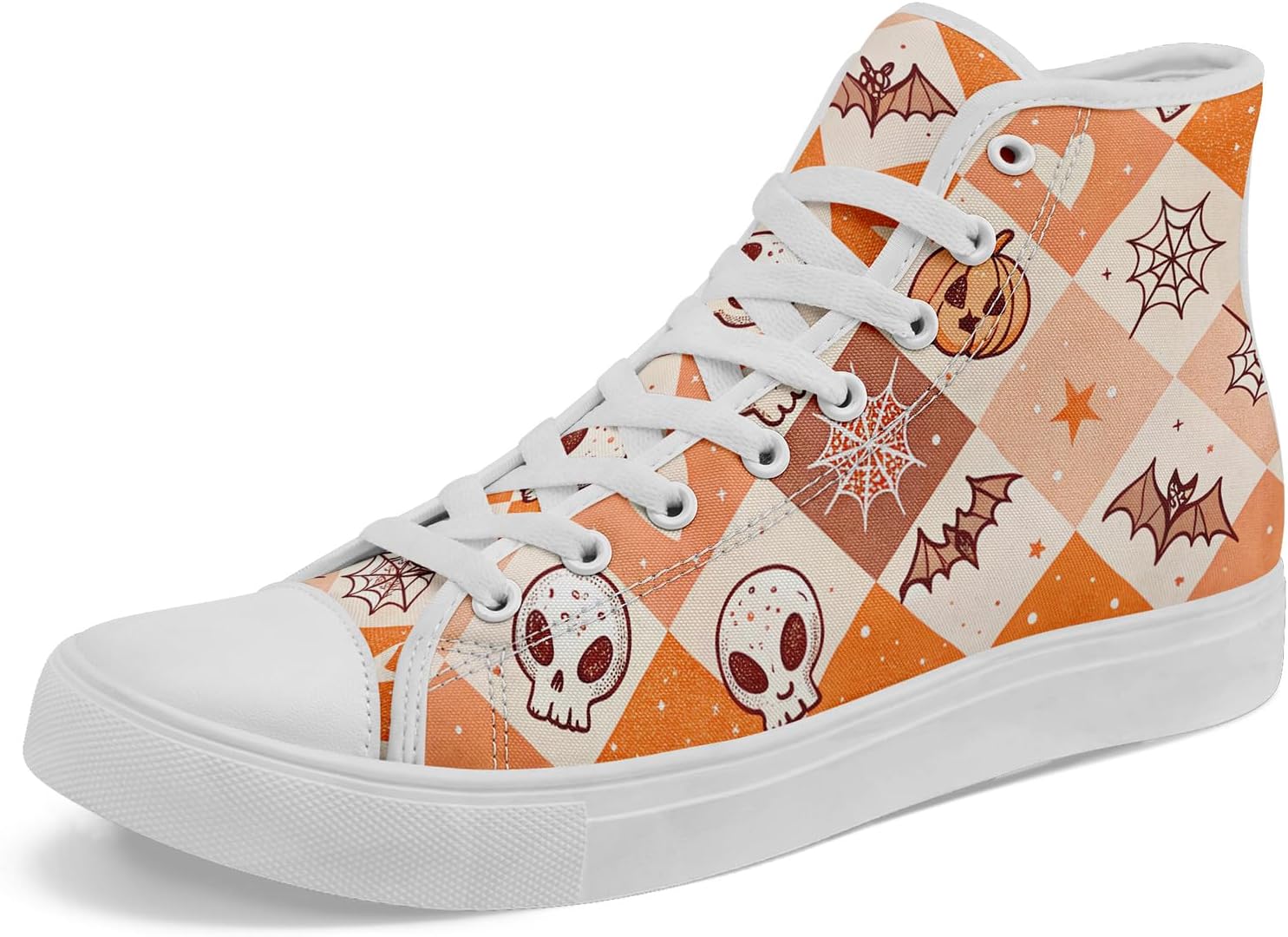 

Кастомные высокие кеды на Хэллоуин для мужчин и женщин с персонализацией вашей фотографии, идеальные для подарков и для прогулок Awsole, белый/коричневый/бежевый