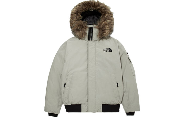 

THE NORTH FACE Серая бежевая пуховая куртка унисекс, Gray Beige