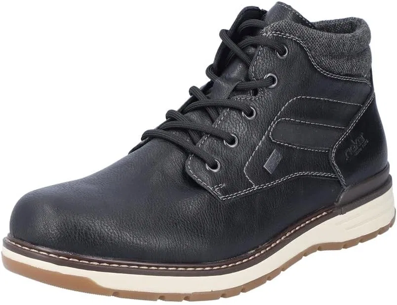 Мужские ботинки Rieker 39450 на шнуровке, Black