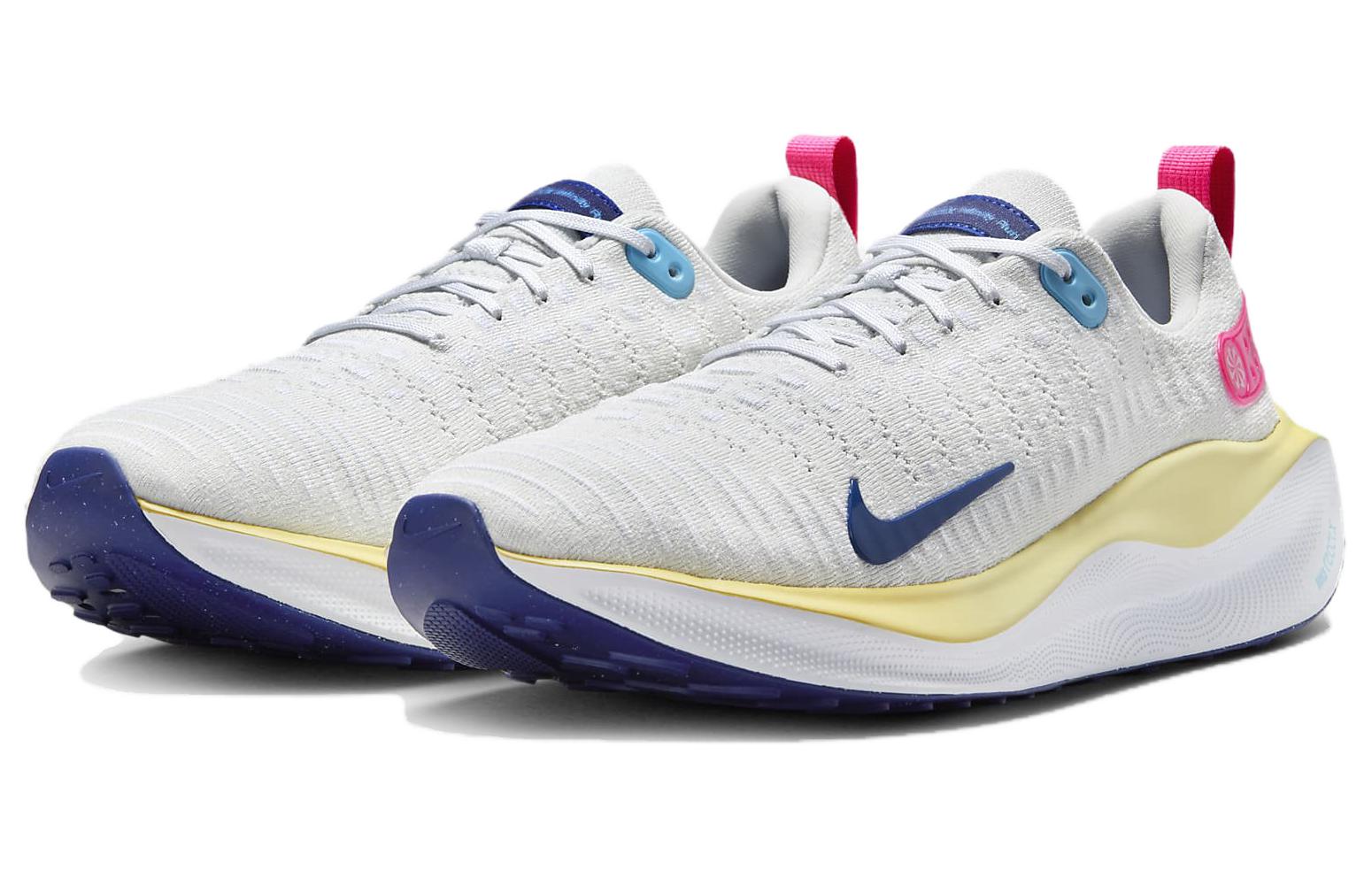 Nike ReactX Infinity Run 4 Photon Dust Saturn Gold Deep Royal, Белый Розовый — фото 3