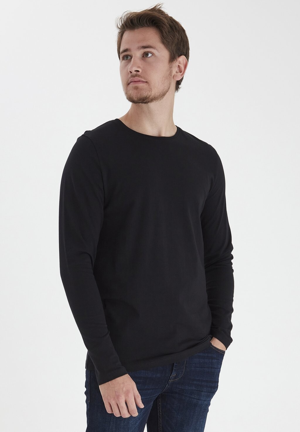 

Топ с длинными рукавами CFTHEO Casual Friday, цвет anthracite black