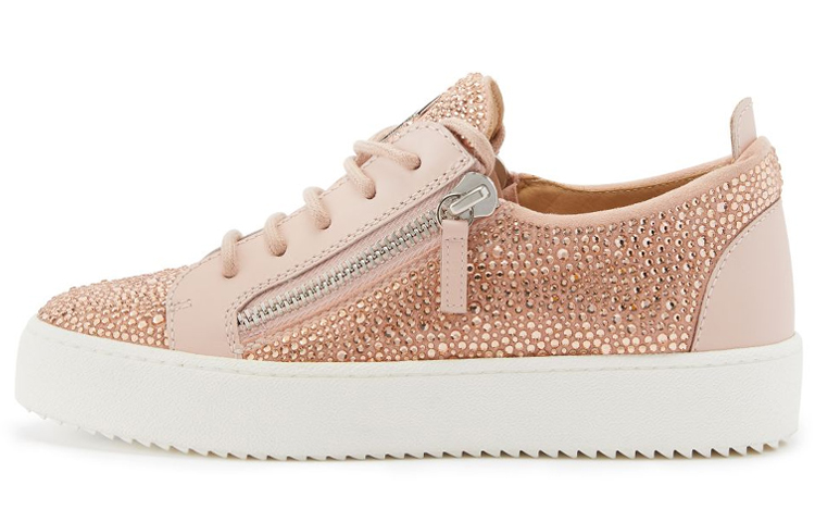 Giuseppe Zanotti /GZ Gail Low Top Стильные женские кроссовки для скейтбординга, розовые