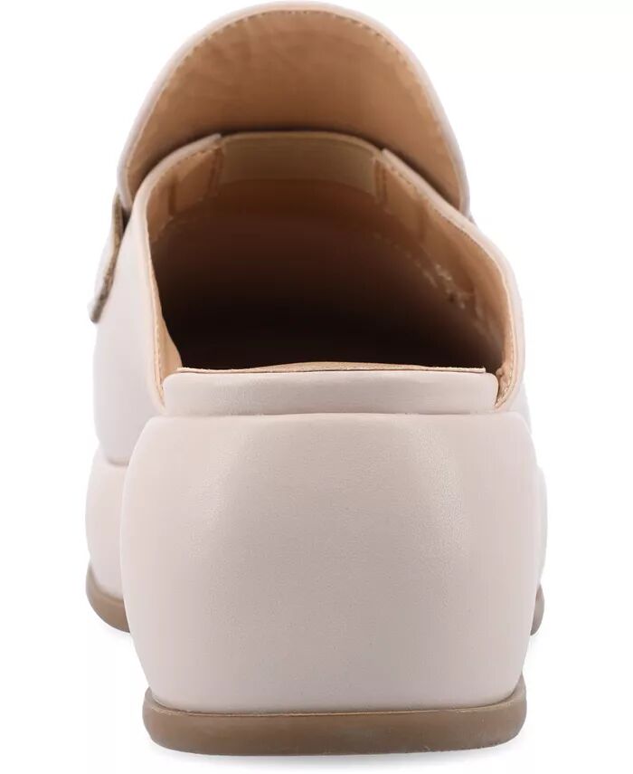 Женские мюли-лоферы Antonina Platform Journee Collection, коричневый/бежевый — фото 3