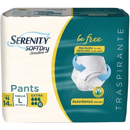 

Брюки Pannoloni Soft Dry Sensitive Be Free Размер L Serenity