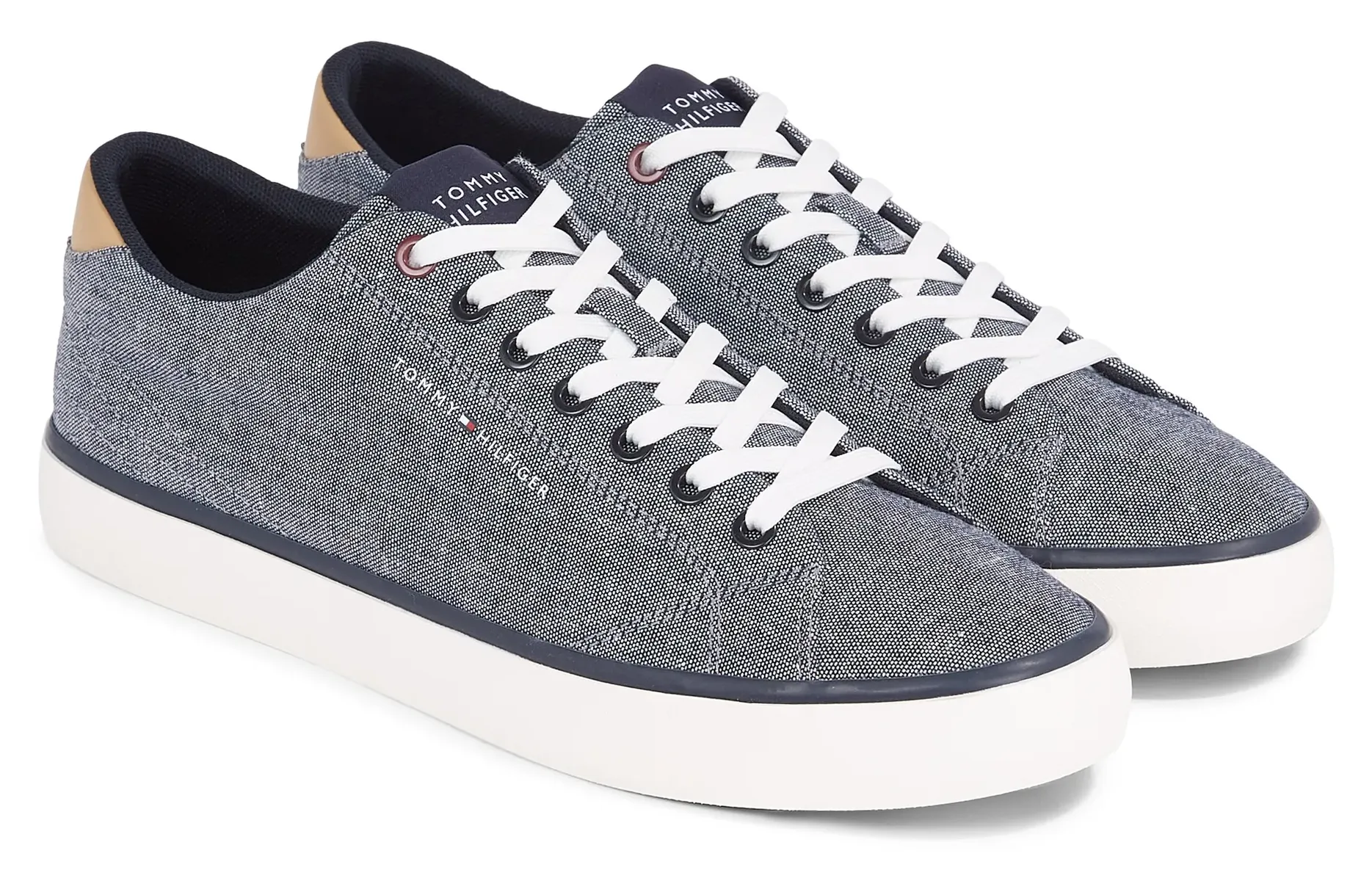 

Кроссовки Tommy Hilfiger "TH HI VULC LOW CHAMBRAY", синий
