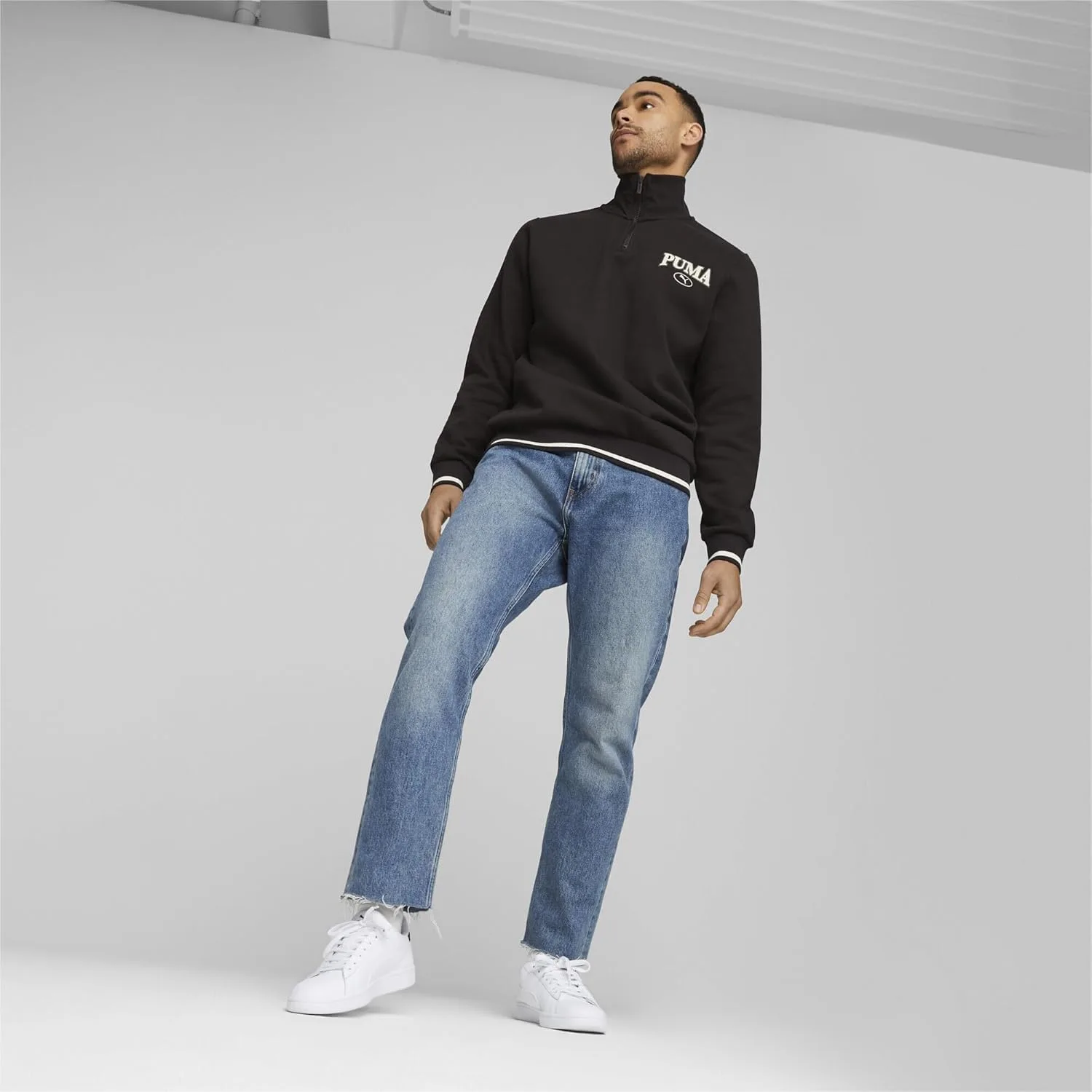 Кроссовки PUMA Unisex Smash 3.0 L, белый/золотой — фото 3