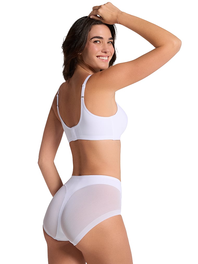 

Удобные компрессионные, незаметные утягивающие трусики Leonisa Shapewear, белый