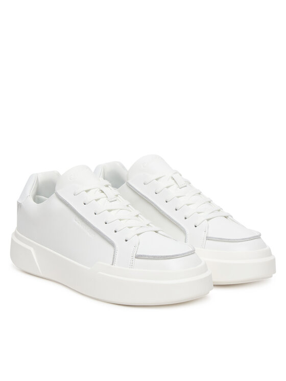 Кроссовки Chunky Cupsole Lace Up Lth Pinch YM0YM01454 Calvin Klein, белый — фото 2