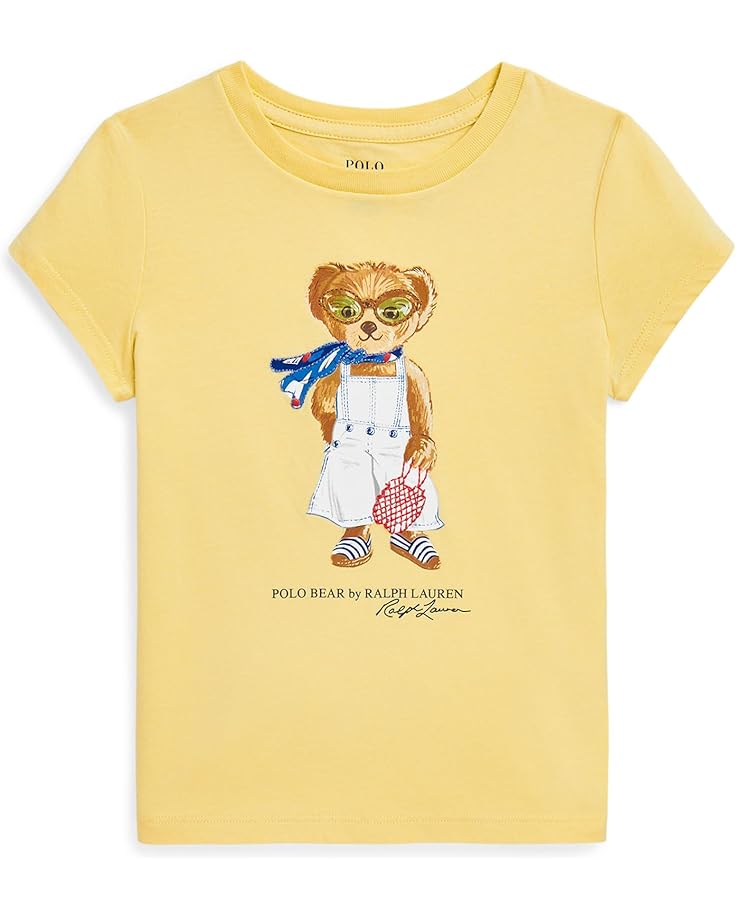

Футболка Polo Ralph Lauren Kids Polo Bear Cotton Jersey Tee, цвет Banana Peel