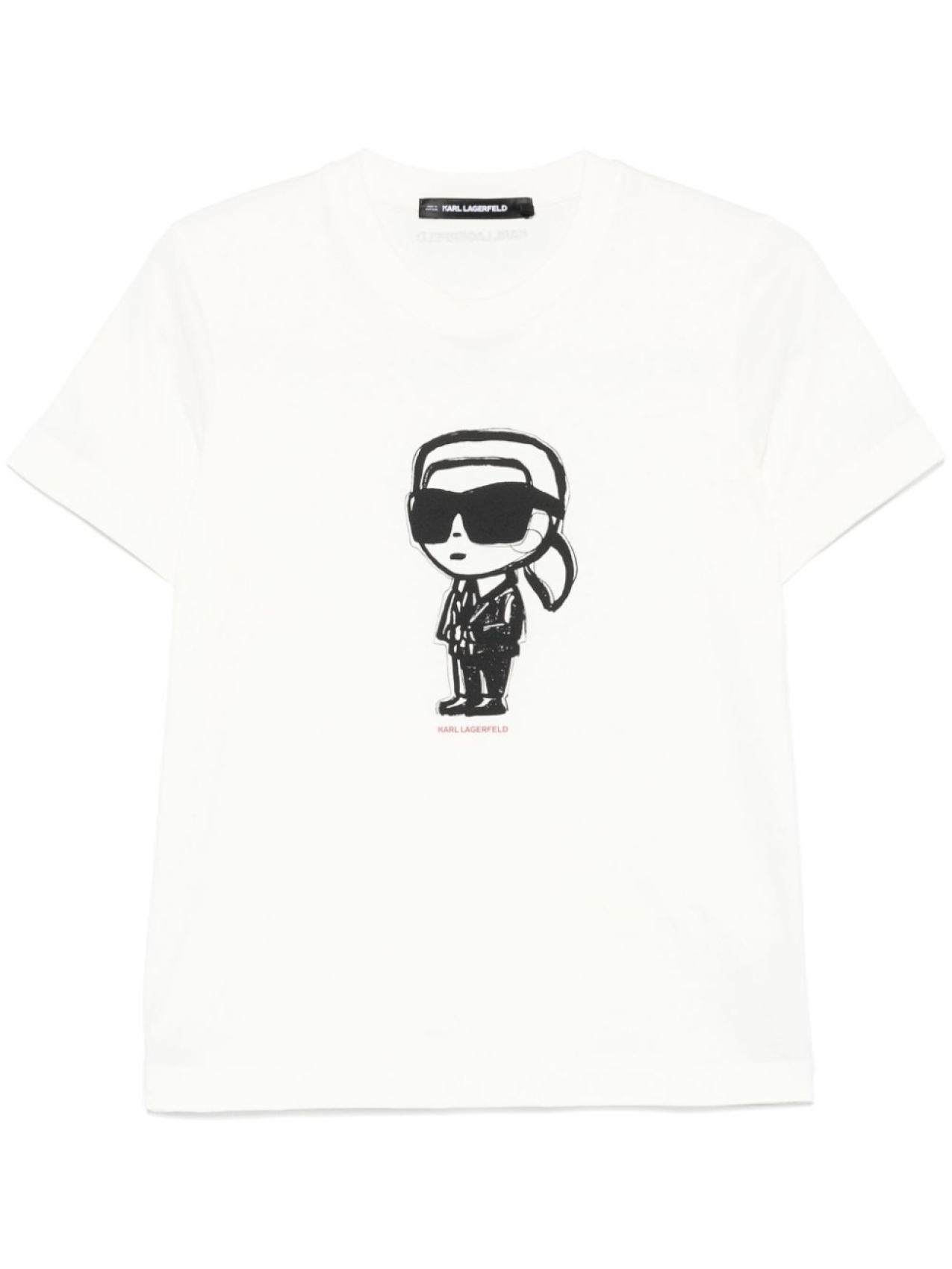 

Karl Lagerfeld футболка IKon Sketch, белый