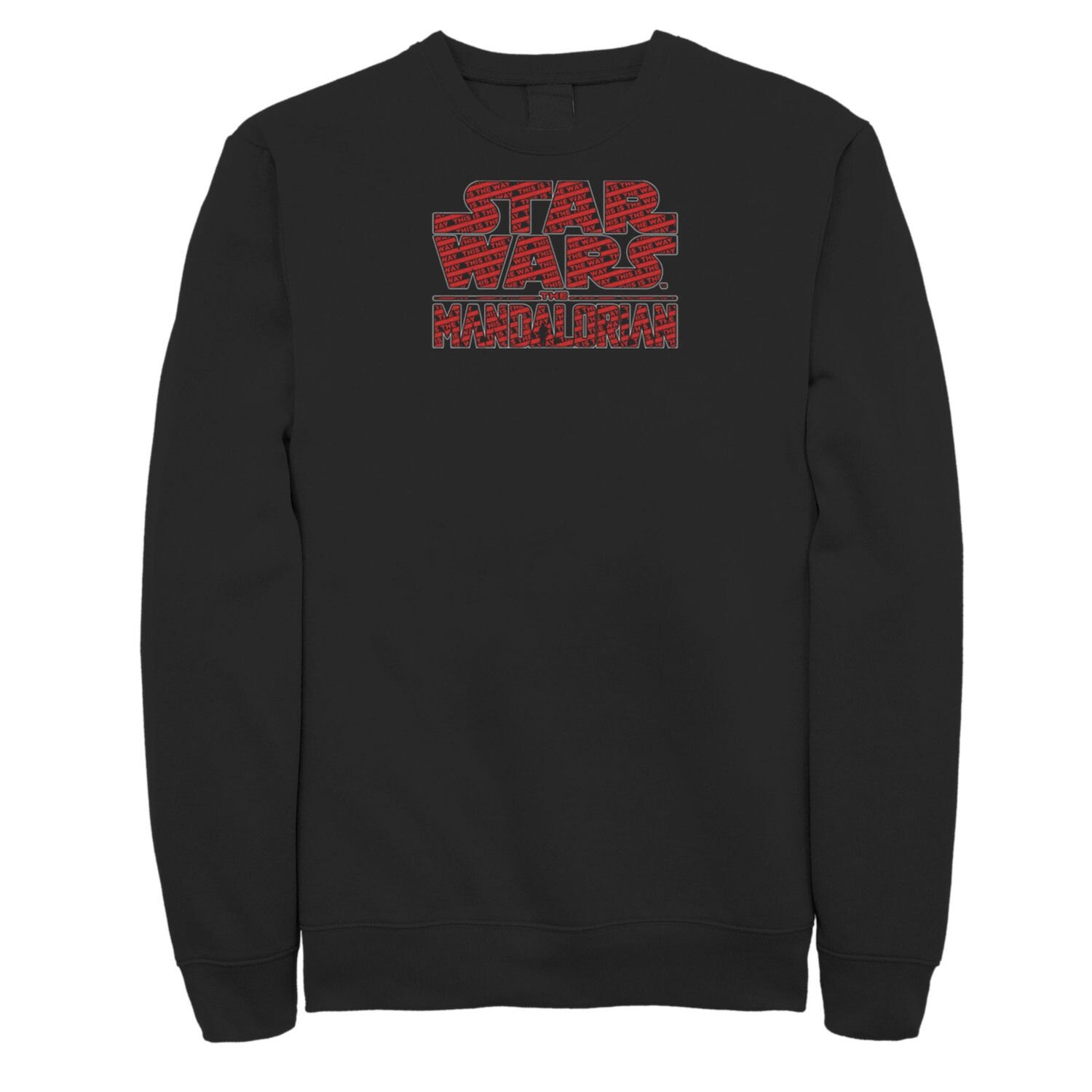 

Мужской свитшот с текстовым наполнением и логотипом Star Wars: The Mandalorian